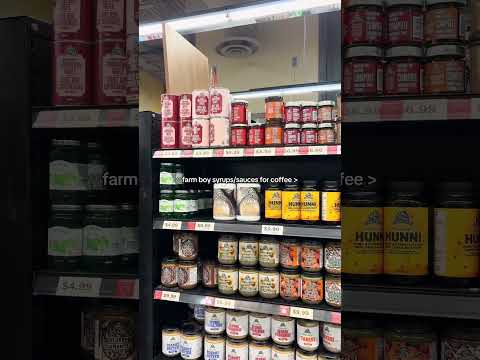 Farm Boy coffee sauces🫡 Maple & Banana Bread Caramel 💌 #coffee  #coffeeathome #espresso #ontario