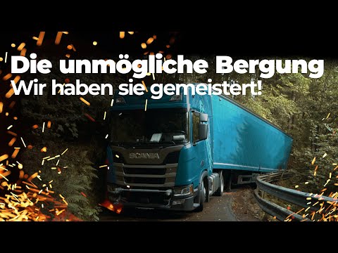 LKW Bergung vor 35m tiefem Abhang | BlackBullsPassau