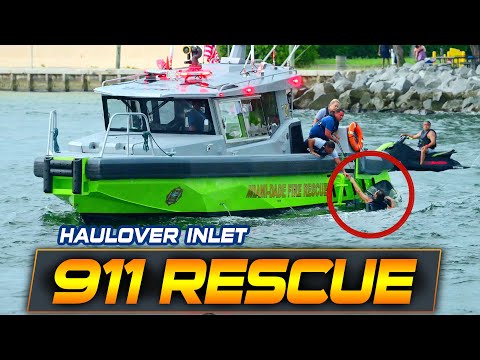 EMERGENCY RESCUE AT HAULOVER INLET ! | HAULOVER BOATS | BOAT ZONE