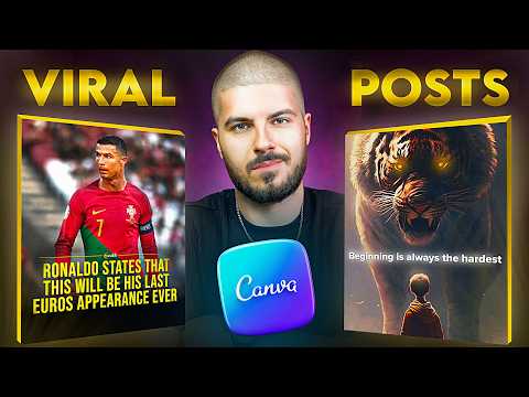 How To Create VIRAL Instagram Posts with Canva & AI  ✅