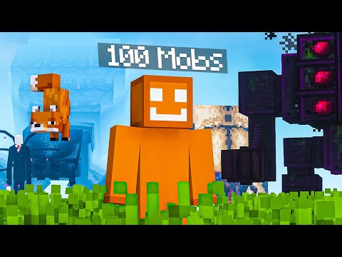 ÜBERLEBE ich 100 MOB MODS in MINECRAFT?!...