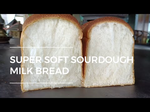 100% sourdough milk bread that stays soft for days