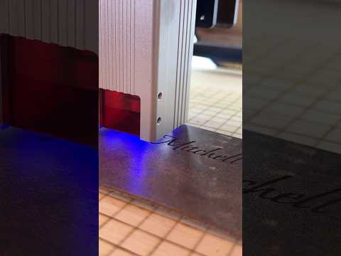 Laser engraving on the leather by #wildleathercraft