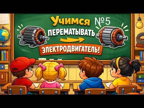 Учимся перематывать электродвигатель своими руками ( часть №5)