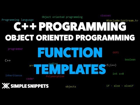 Function Templates in C++ with Program Example | C++ Programmming