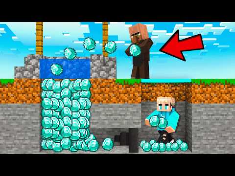 Ich BAUE einen WUNSCHBRUNNEN um VILLAGER zu PRANKEN in Minecraft!