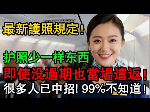 最新護照規定！出國前快檢查，護照少了一樣東西，即使沒過期也當場遣返！很多人已中招！ #生活经验 #科普 #航空旅行 #机场 护照 #出国旅行