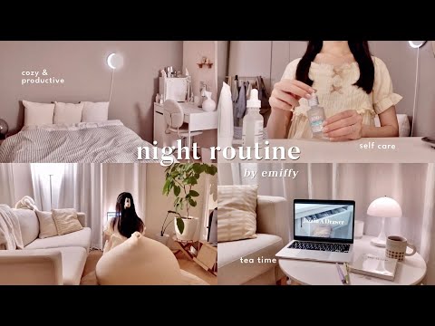 my cozy night routine🌙 self care & evening habits to stay motivated｜cooking & housework 🧹