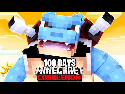 I Spent 100 DAYS with ONLY STARTERS in Pokémon Minecraft Vs my Rival! (Duos Cobblemon)