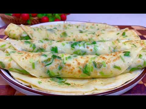 一勺麵粉三勺水，就能做出好吃的雞蛋水餅，柔軟筋道，好吃營養，做法簡單易做 #like #food #美食教程#雞蛋餅#foodie #早餐餅