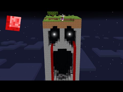Minecraft, But It's One Nightmare Chunk