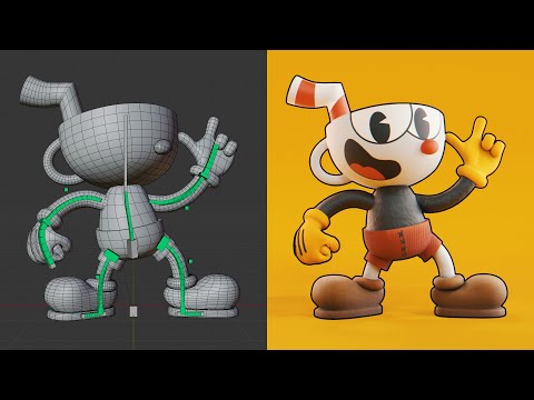 Simple Rubber Hose Character Rig in Blender | Real-Time Tutorial