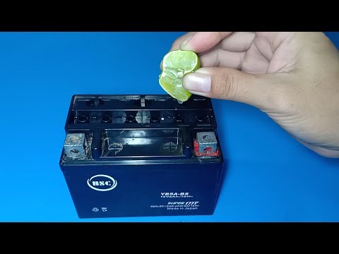How to repair a dead dry lead acid battery using lemon