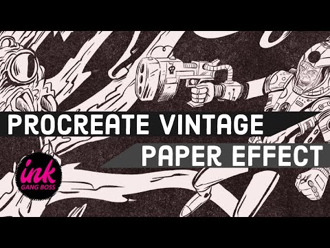 Procreate Tutorial: Vintage Paper Texture Effect