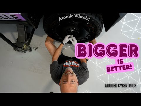 Is BIGGER Really BETTER? - Modded Cybertruck with 24" Wheels!!