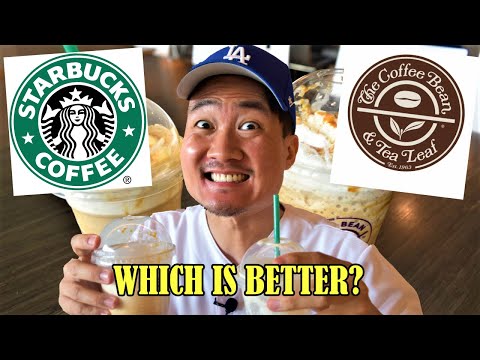 Starbucks FRAPPUCCINO vs Coffee Bean ICE BLENDED
