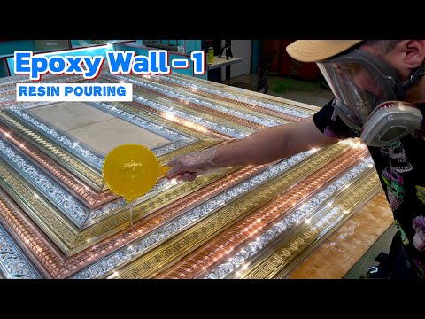 Epic Gold Epoxy Wall: How to Create a Spectacular Accent in Any Room. Episode 1