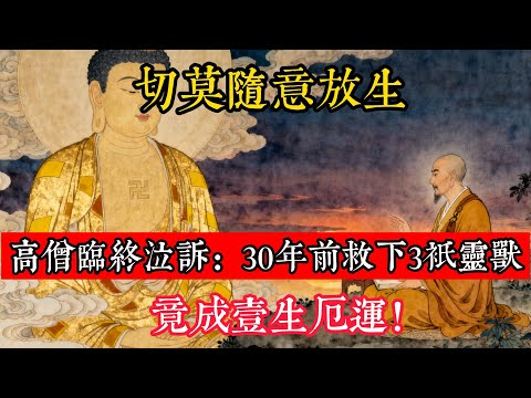 切莫隨意放生!高僧臨終泣訴:30年前救下3只靈獸,竟成壹生厄運!#立地成佛#念佛修行#因果正見#修行障礙化解#生死因果#佛学#佛教