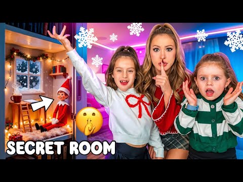 WE MADE THE ELF ON THE SHELF A SECRET ROOM 😱🤫 #christmas #decoration #secret #creative #fun #magic