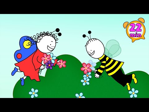 Bobiţă şi Buburuză - Trotineta, Zmeul de hârtie si alte povești ▶ 5 episoade | 23 minute