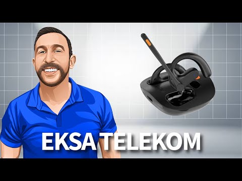 EKSA Telecom, S30 AI Powered Open Ear Air Conduction True Wireless Headset
