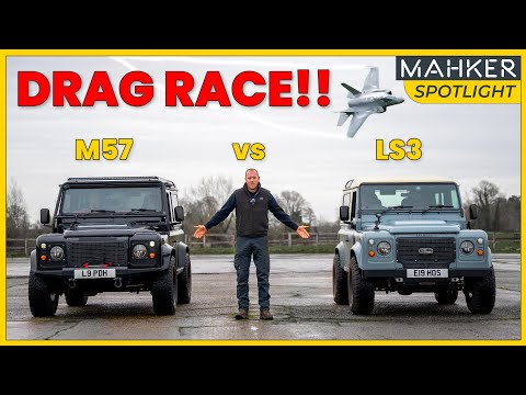Chevy LS3 vs BMW 330d M57 Defender DRAG RACE who will win? || Mahker Spotlight