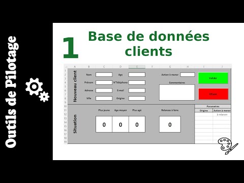 #1 Faire une base de données Clients sur Excel-VBA : Mise en forme
