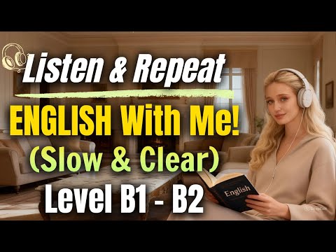 Listen & Repeat English With Me (B1–B2) | Slow & Clear Speaking Practice Episode 5