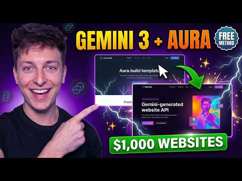 Gemini 3 + Aura: Build a Pro Website in 10 Minutes (Crazy Fast)