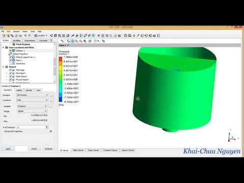 TUTORIAL 6  Remeshing technique for moving wall problems with ANSYS CFX