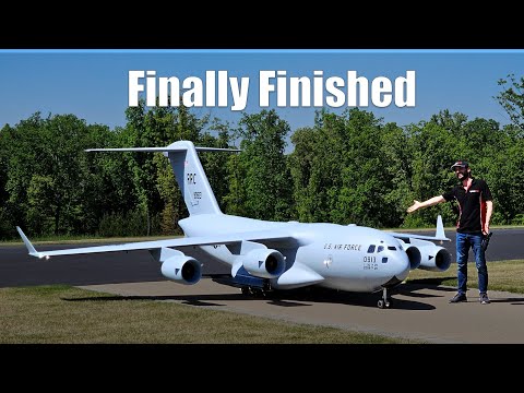 Building a GIANT RC C-17 Globemaster/ Paint and landing gear