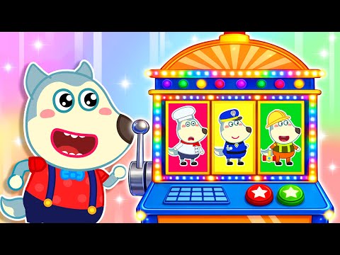 Which Job Will Baby Choose? 👨‍🍳👮👷 Chef, Police Officer, and Engineer | Wolfy - Baby Cartoons