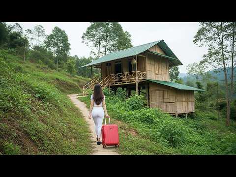Female CEO Leaves the City for the Forest to Build Bamboo House & Farm | A New Life Begins