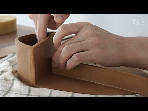 판작업으로 만든 도자기 정리함 : Making a ceramic Storage Box [ONDO STUDIO]
