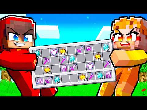Minecraft, but we Share ONE INVENTORY…