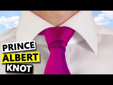 How to Tie a Prince Albert Knot: a necktie knot to crown your outfit with