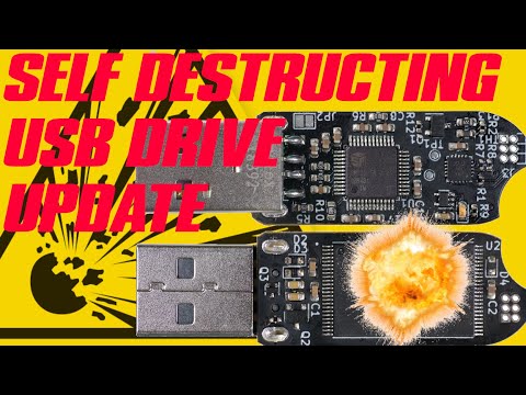 The SELF DESTRUCTING USB Drive is READY! + Giveaway