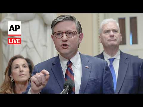 LIVE: Mike Johnson and Hakeem Jeffries hold separate press conferences