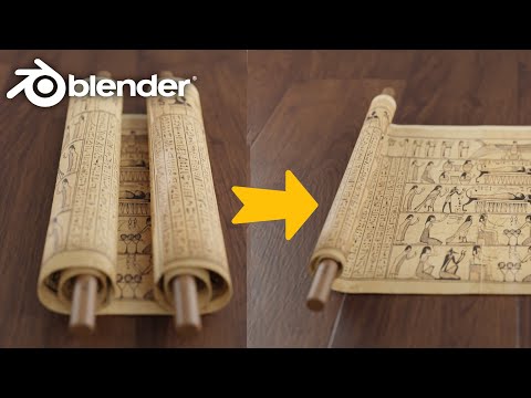 Blender Tutorial: Ancient Scroll Animation