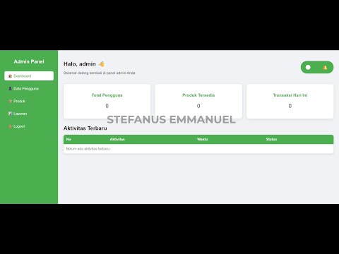 Dashboard Admin Sederhana & Responsif — Cocok untuk Pemula Part 5