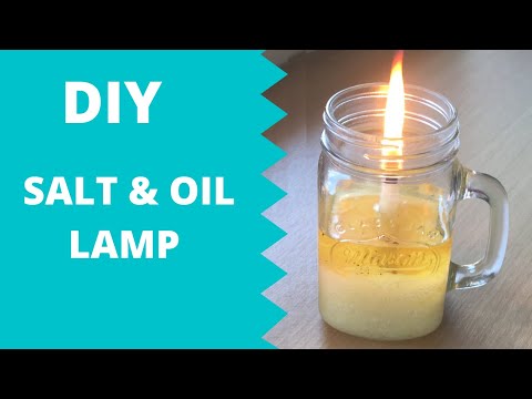 DIY SALT AND OIL LAMP |  WAXLESS CANDLE | DIY Candle Using Rock Salt and Oil | Emergency Lamp