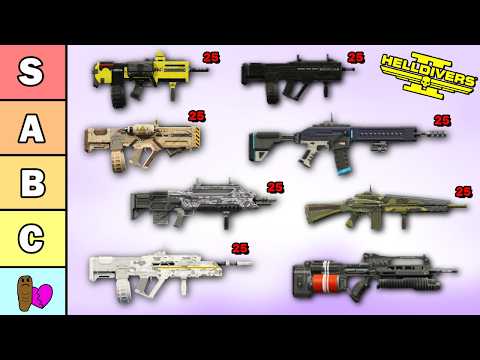 Ranking the BEST and WORST Assault Rifle Primaries in Helldivers 2