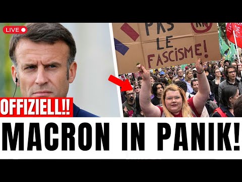 EU Flagge BRENNT! Macron schweigt, Paris am ENDE