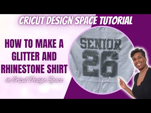 HOW TO MAKE GLITTER HTV AND A RHINESTONE TEMPLATE IN CRICUT | RHINESTONES AND HTV
