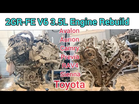 Part (2) 2GR-FE V6 3.5L Engine Rebuild Of Toyota Avalon
