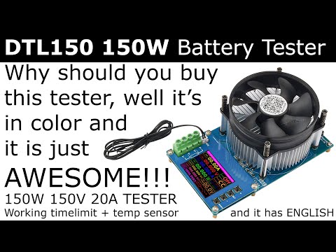 First look at Aliexpress DTL150 150W 200V 20A Electronic Load Battery Discharge Tester