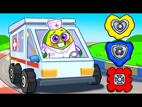 Let's Learn Shapes 🔼⏹️🤩 | Kids Learn Shapes with Wheels | Kids' Songs and Nursery Rhymes