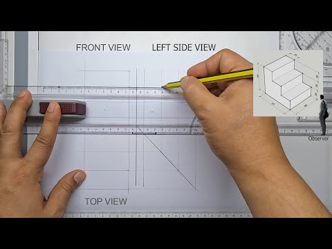 ORTHOGRAPHIC DRAWING - EASY AND SIMPLE