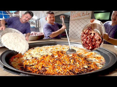 600 KG BIG MEAT BONES KABULI PULAO MAKING | AFGHANI POPULAR GIANT MEAT RICE | KABULI PULAO RECIPE