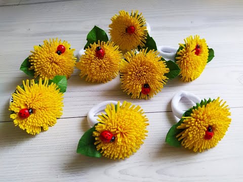 Одуванчик из фоамирана 💛💛💛💚